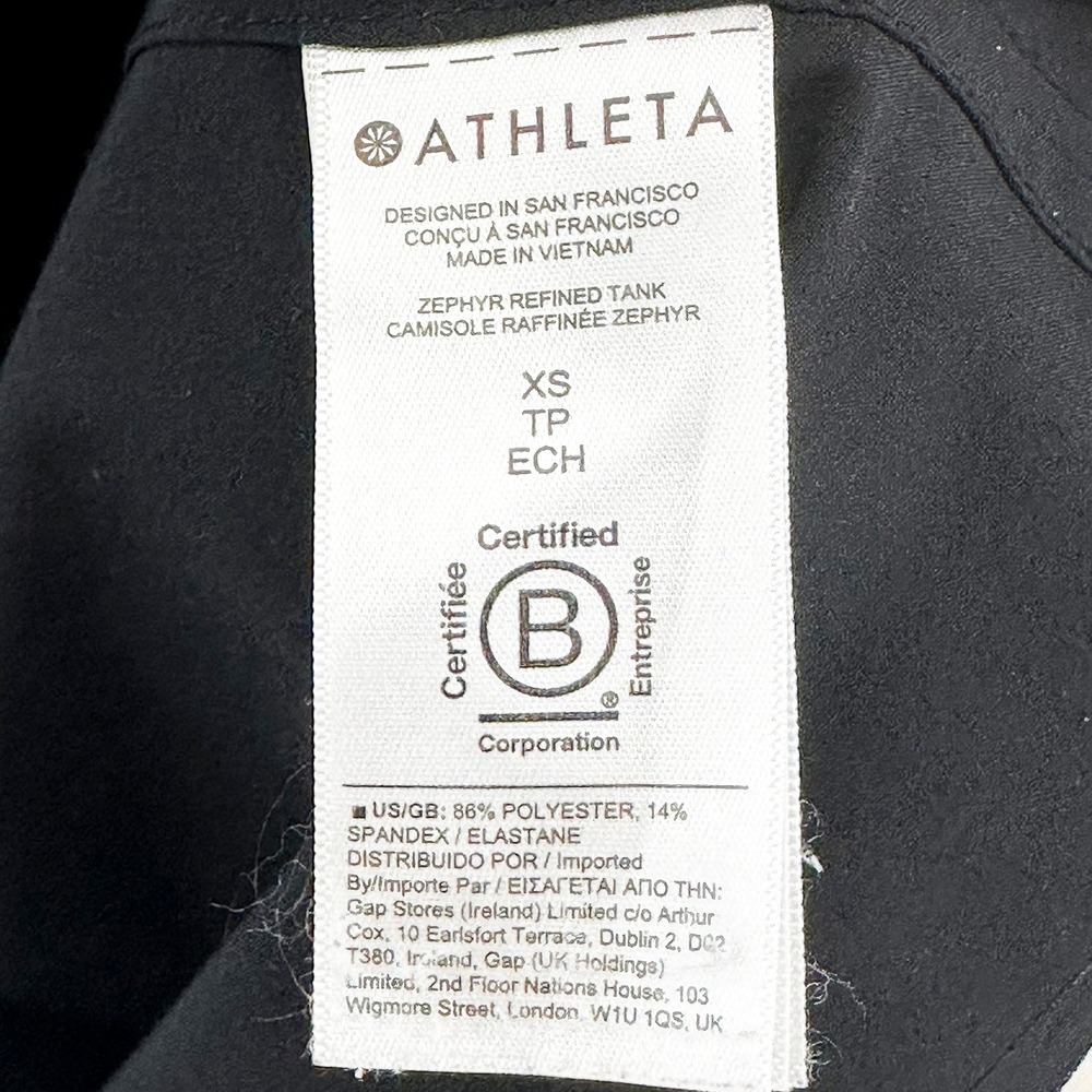 ATHLETA Minimalist Workout Tank‎ • XS • black • minimalist athleisure casual - Picture 5 of 6